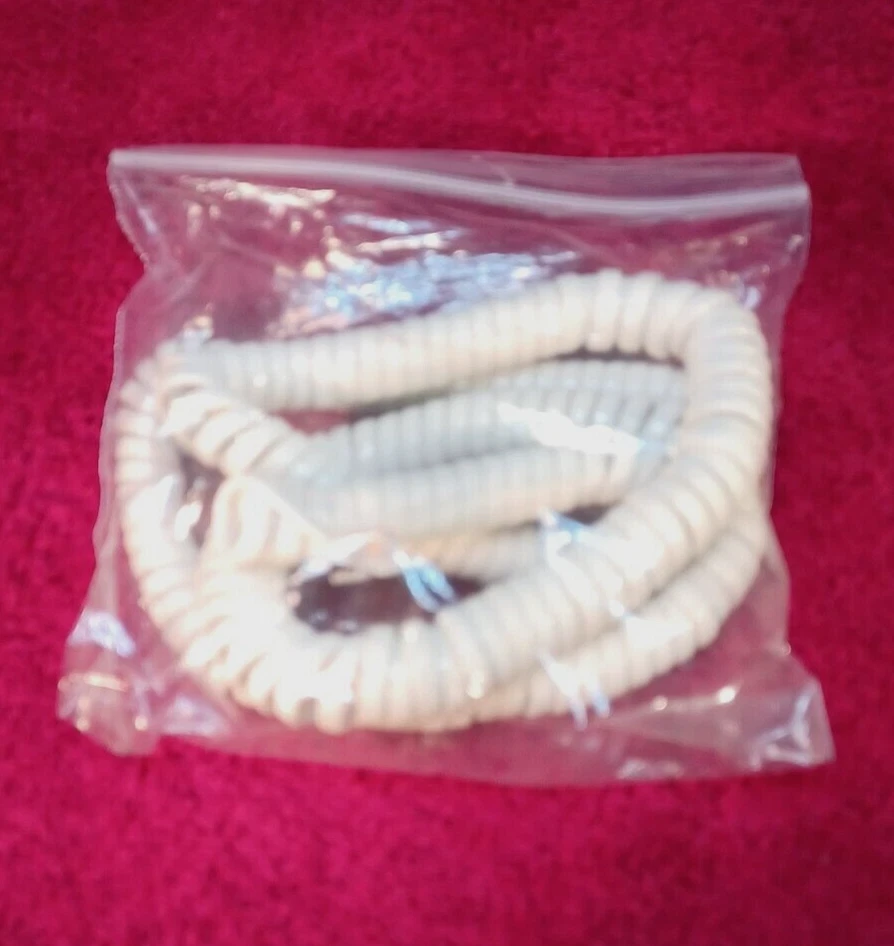 Phone Handset Cord, White, 25-Ft. - Image 2 of 3