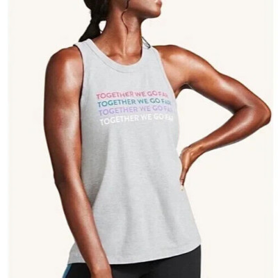 PELOTON GRAY GO-TO RACER TANK SZ MEDIUM