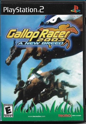 Gallop Racer 2003: A New Breed (Sony PlayStation 2, 2003) (DISC IS SCRATCHED)!!!