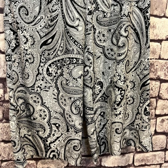 Pantaloni pull on bianchi e neri Michael Kors taglia 10 100% poliestere