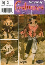 Simplicity Girls' Costume Pattern 4912 Size 7-14