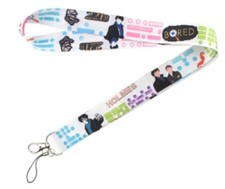 Sherlock Holmes Themed ID Holder Keychain Lanyard