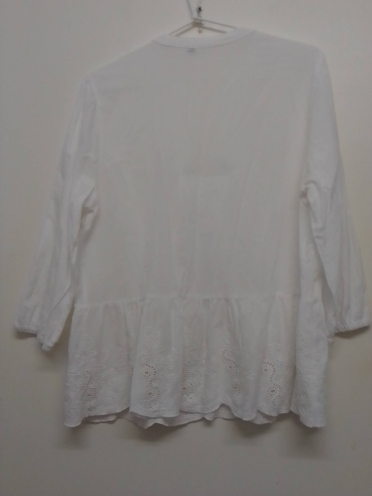 Lee Cooper Ladies Size 14 Top V-Neck Front Tie Laced Frilled image 9