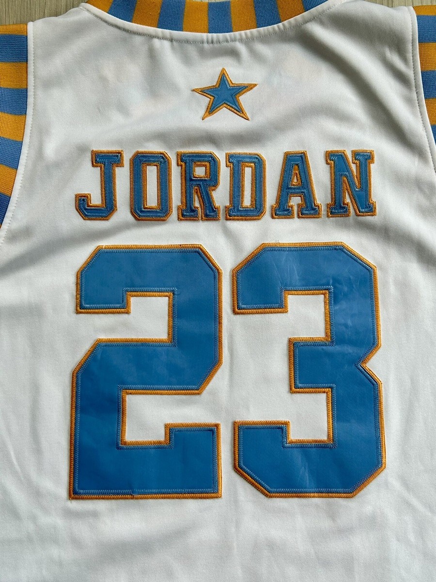 新品タグ　Laney Highschool バスケジャージ23 Jordan Michael Jordan Laney High School Legends Limited Blue Stitch