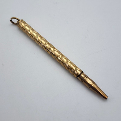 Small Vintage FWH Sons, Gold Filled Chatelaine Mechanical Pencil - As Is