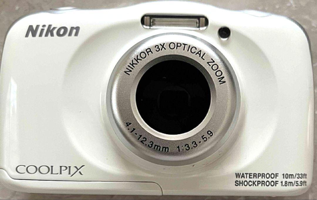 Nikon COOLPIX W150,White,WP,3x,2.7in,13MP Excellent from JAPAN