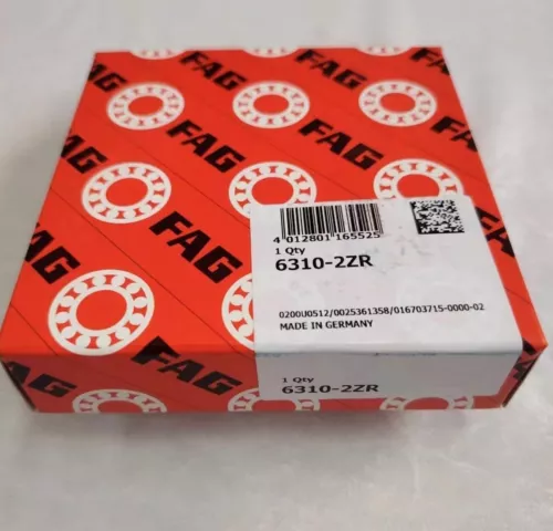 1X FAG 6310-2ZR deep groove ball bearing - Picture 1 of 3