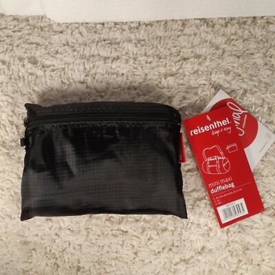 Reisenthel Mini Maxi Dufflebag Folding Duffle Gym Travel Bag Black AM7003