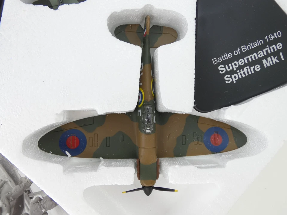 Batalla de Gran Bretaña 1940 Spitfire Mk I Messerschmitt Bf 109E 4 Diecast Model Set Foto 4 de 4