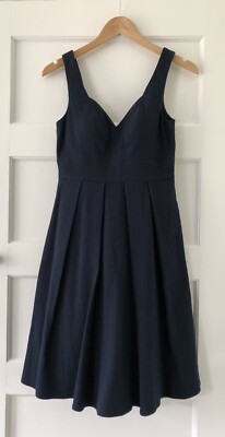 Forever New Navy Blue Dress Cocktail Races Wedding Guest Dress Size 8  Sleeveless | eBay