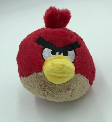 red bird stuffed animal