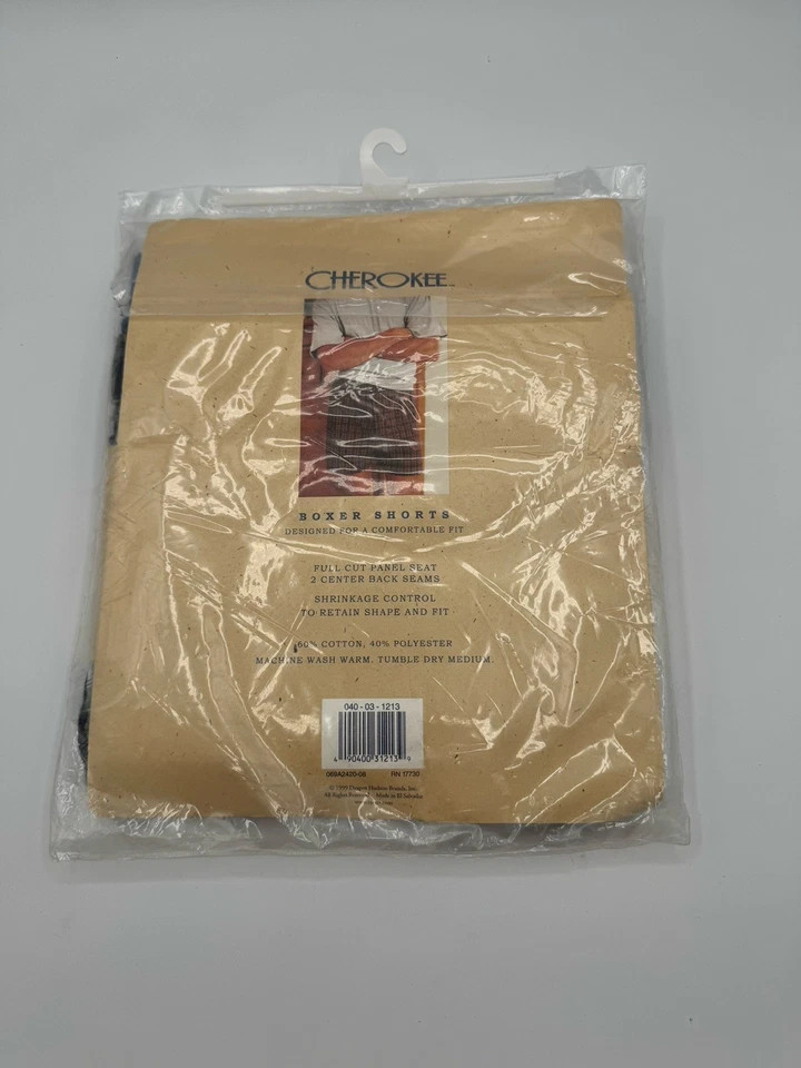 NUEVO VINTAGE Cherokee Clásico Blanco Para Hombre Boxers Mezcla Algodón Talla X-Grande Paquete de 2 Foto 4 de 4