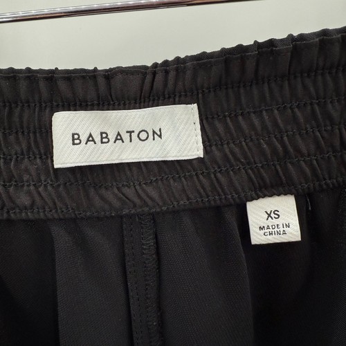 Babaton Women's Black Elastic Waist Wide Leg Cropped Casual Pants XS - Picture 4 of 7
