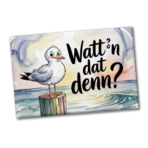 MöWe Aquarell Souvenir Souvenir Magnet Watt´N Dat Denn?-image