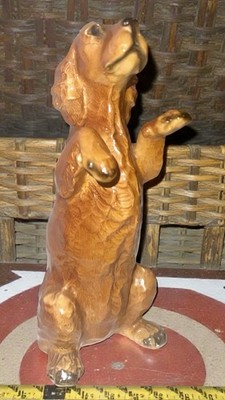 Vintage Morten's Mortens Studio Red  Cocker Spaniel Dog Begging Figurine 5 
