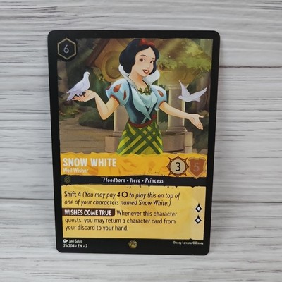 Lorcana Snow White - Well Wisher NM Cold Foil Rise of the Floodborn
