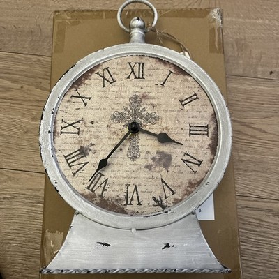 Stonebriar Tischuhr ''Faith'', antikgrau - NEU 