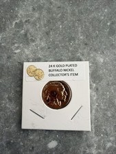 24k Gold Buffalo Nickle
