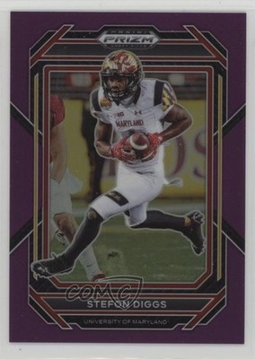 2023 Panini Prizm Draft Picks Purple Prizm 19/75 Stefon Diggs #88 9o3