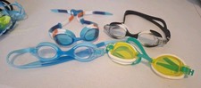 Lot Of 4 Unisex Swim Goggle Various Colors Gently Worn