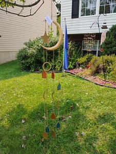 New Long Moon And Star Wind Chimes