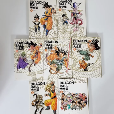 Dragon Ball Daizenshuu Complete 7 Book Set First Edition Akira