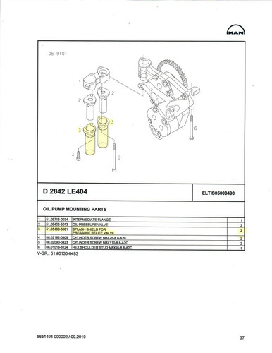 MAN 51.05430.5002 / 51.05430-5002, Splash Shield, D2842 LE404 - Afbeelding 6 van 6