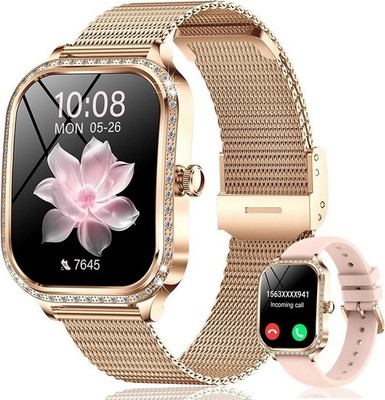 Smartwatch mit Telefonfunktion 1.75'' Touchscreen Fitness Tracker 100+ Sportmodi