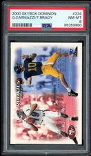 2000 Skybox Dominion Giovanni Carmazzi Tom Brady Rookie RC #234 PSA 8