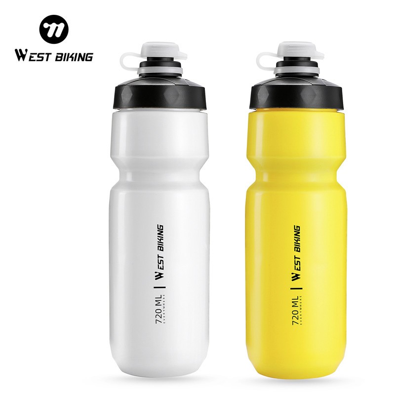 WEST BIKING Ciclismo Botella de Agua 550ML 720ML PP Plástico Deportes Gimnasio Bicicleta Botella