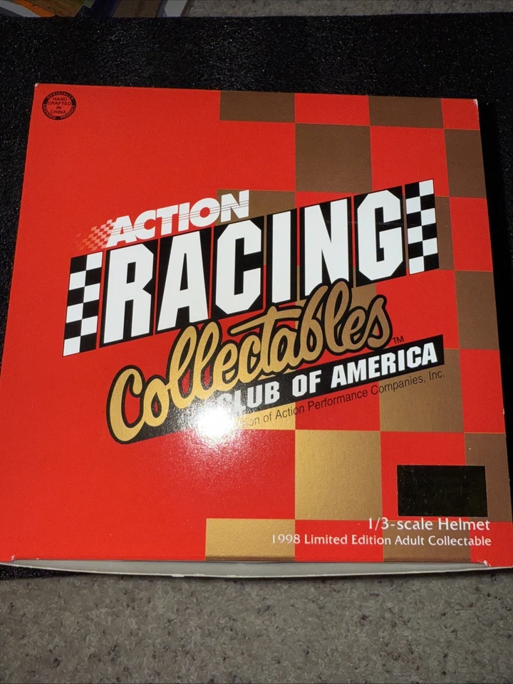Minicasco Rusty Wallace 1998 Elvis Tribute Action Racing escala 1/3 con caja Foto 2 de 4