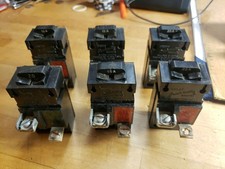Bulldog Pushmatic Breaker Lot Of 6. 3-20 Amp Single Pole, 3-15 Amp Single Pole