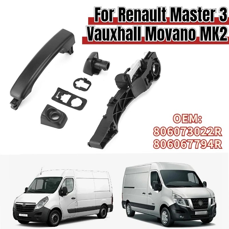 Poignée de porte Renault Master 3 mécanisme fluide en ABS renforcé anti-usure mécanique