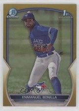 2023 Bowman Chrome Prospects Gold Refractor 40/50 Enmanuel Bonilla #BCP-163 0k26