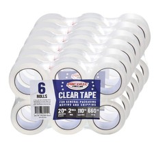 Pacific Mailer Clear Packing Tape, 2 Inch Wide, 36-Pack, 110Yd, 2inch,