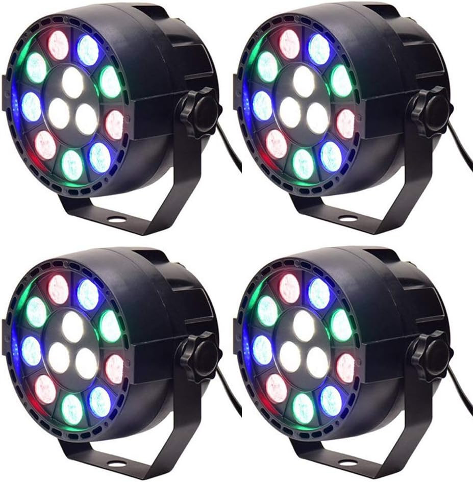 Luce Da Palcoscenico a LED Lampada RGBW PAR 12W per DJ e Feste