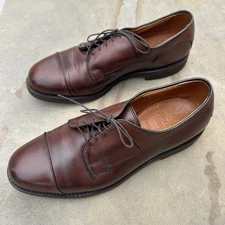 Allen Edmonds Bergland Men’s Leather Cap Toe Derby Shoes Sz 9D Made In USA