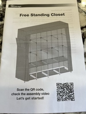 Neatrays Large Wardrobe Closet With Cover 