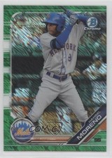 2019 Bowman Chrome Prospects Green Shimmer Refractor 43/99 Hansel Moreno 0q21