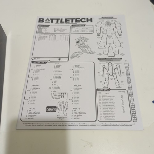Battletech Kickstarter Mercenaries Game Box Set Limited Edition OPEN BOX DD4 - Picture 9 of 11