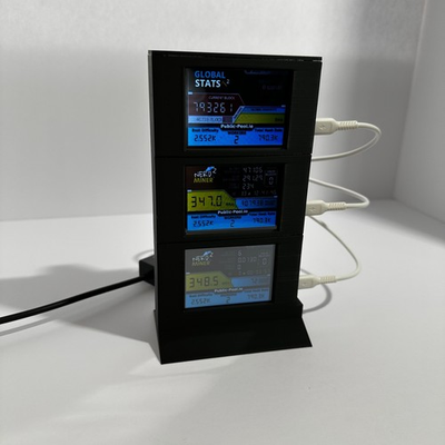 #ad NerdMinerV2 Case A.S.T.R.A. Cooling Tower 3 Stack Tower $46.99