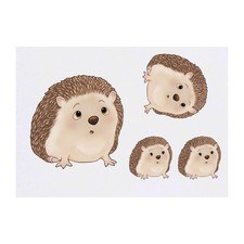 4 x 'Cute Hedgehog' Temporary Tattoos / Transfers TO00012525 
