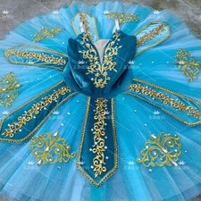 Pirate Ballet Tutu Dress Blue Competition Professional Ballet Dance Costumes