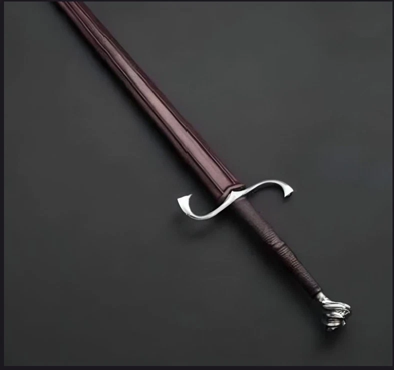 Espada vikinga de acero inoxidable forjada a mano afilada lista para la batalla espada medieval real Foto 3 de 4