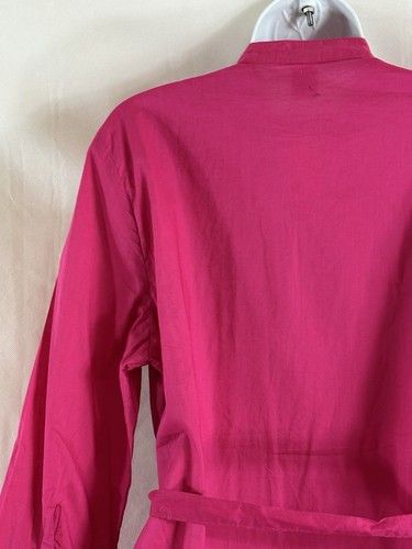 NWTs Vintage 70s 80s San Simeon Size XL Pink Stitch Pleated Button Blouse 3/4 Sl - Picture 13 of 21
