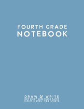 Fourth Grade Notebook: Light Blue Softcover Wide Ruled Composition Journal