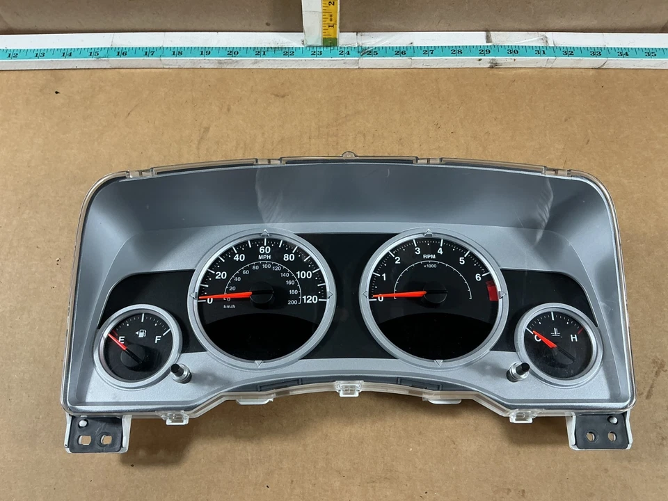 2008 Jeep Patriot Speedometer Instrument Cluster Mileage Unknown 05172336AB OEM - Image 2 of 4