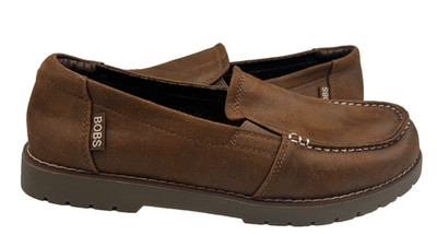 Skechers Women's BOBS Chill Lugs Central Look Slip On Loafers Brwn Size:10 162Q