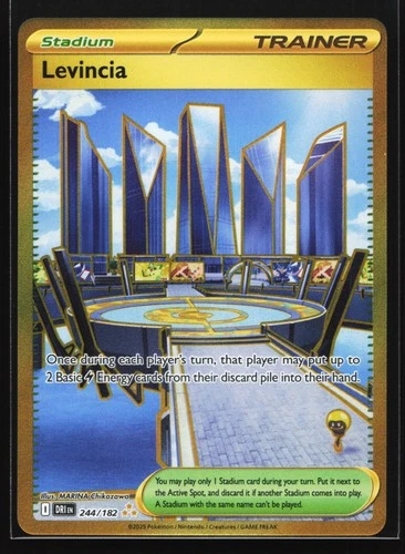 Levincia 244/182 SV10: Destined Rivals Hyper Rare Pokemon Card