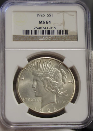 1926 US Peace Silver Dollar $1  NGC MS64